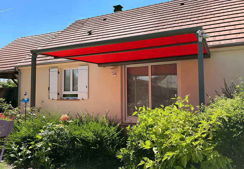 Pergola OMBRALU robuste et r&eacute;sistante aux intemp&eacute;ries