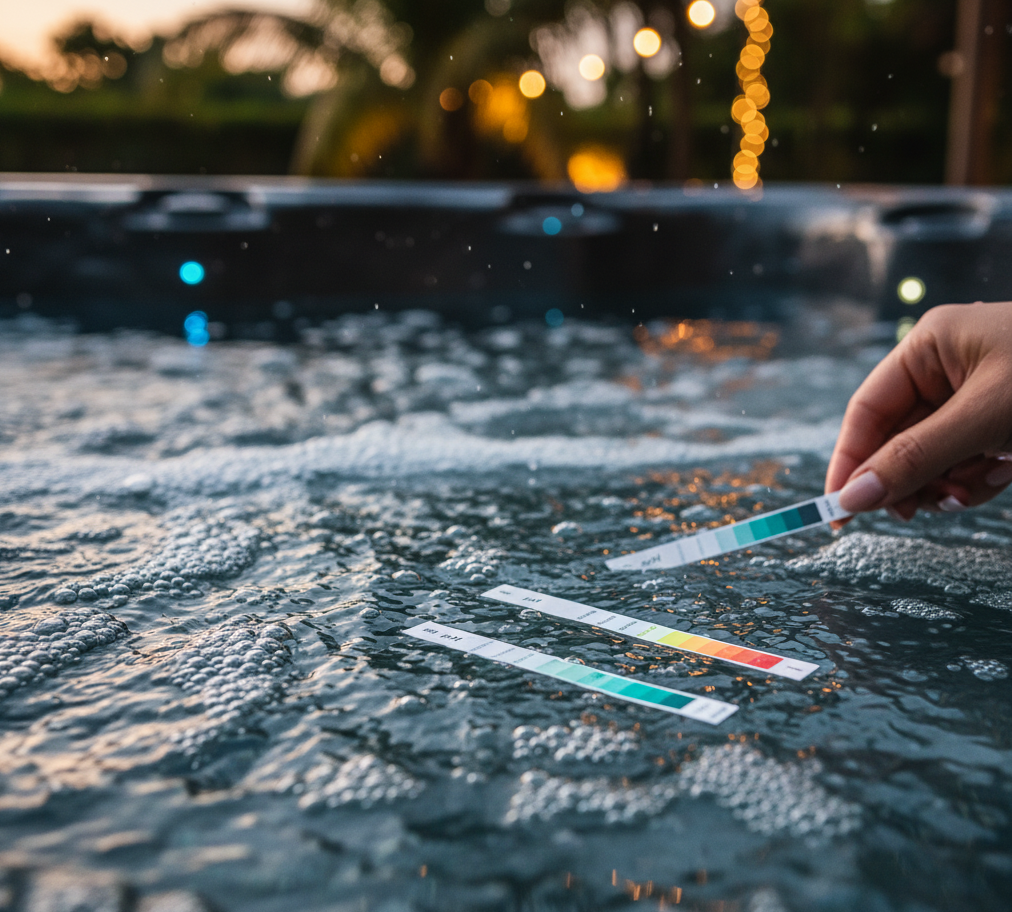 test ph de l'eau spa cocooon